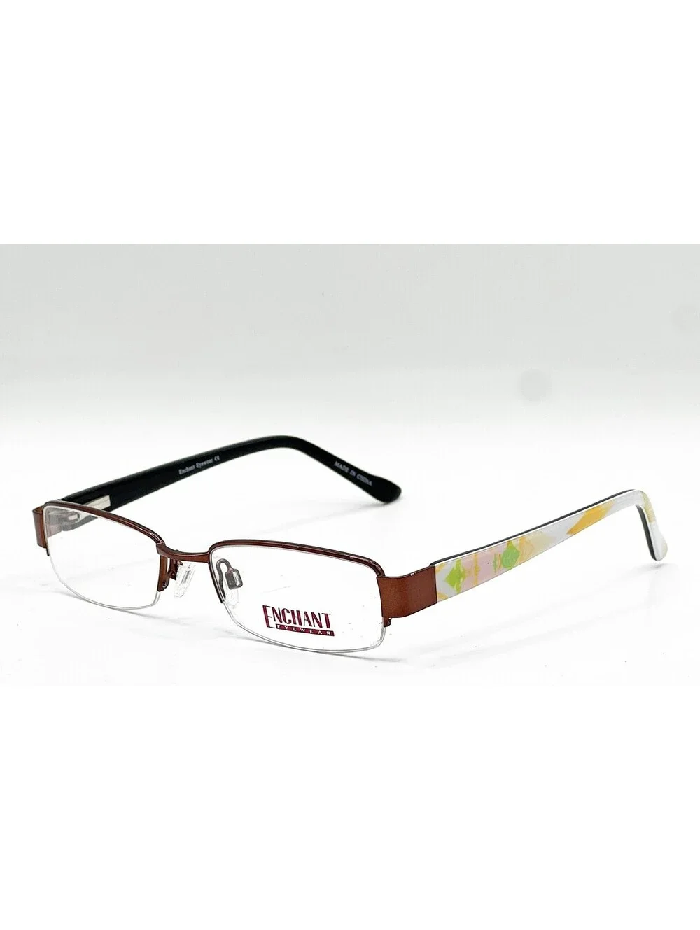 Enchant Eyewear Ee0974 M Brn Brown Authentic Eyeglasses 51-18-135